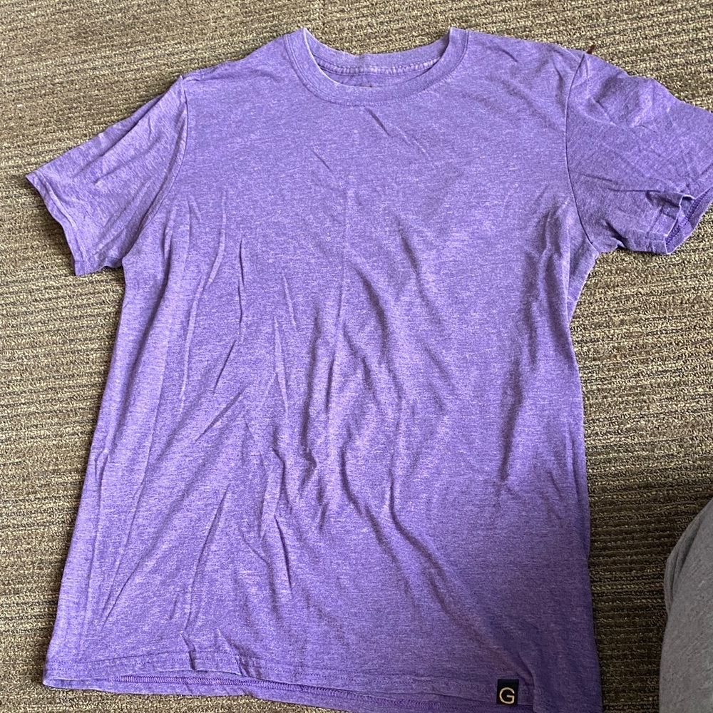 Gold Toe Heather Purple Tee